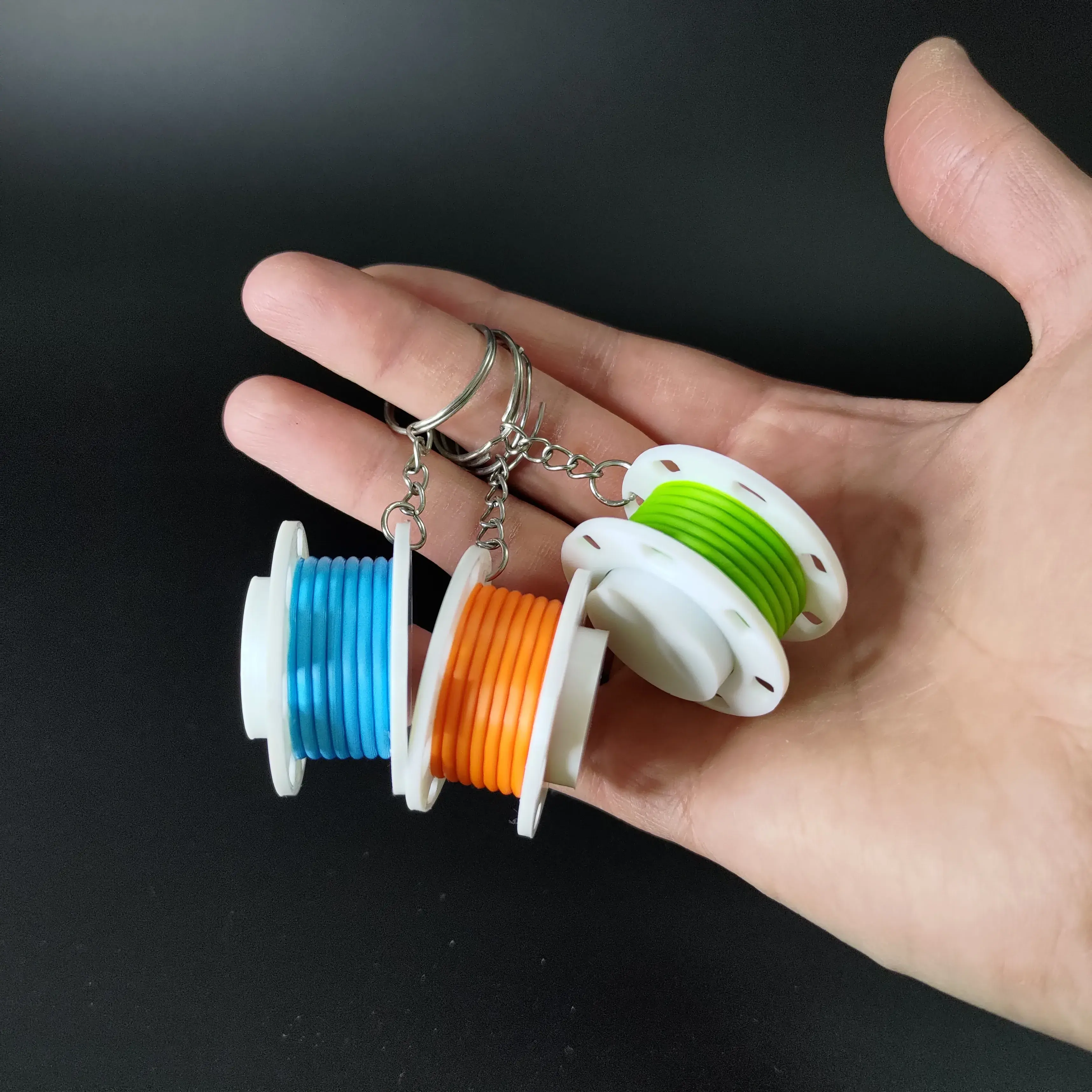 Keychain clicker - filament spool