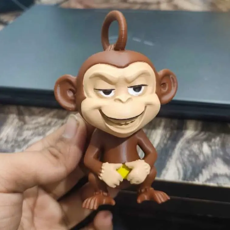 🐵 Sassy Monkey Keychain – Cute 3D Printable