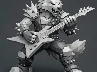 Heavy Metal Wolf
