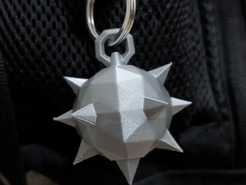 Llavero de maza low poly