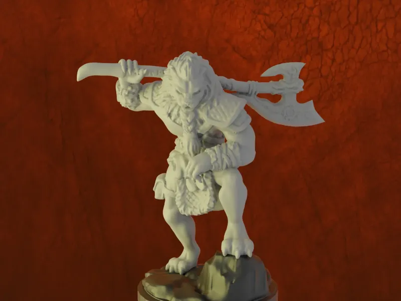 Barbarian Leonin Race D&D 5e