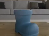 Santa Boot Planter Candy Container 3D Model STL-5