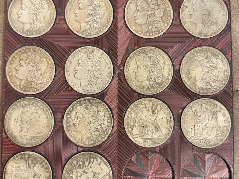 Morgan Silver Dollar Tray Holder for 20 coins.