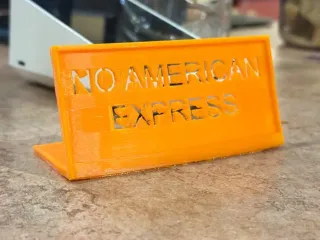No American Express