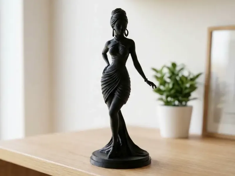 Elegant Woman Statue - Modern Home Decor Accent