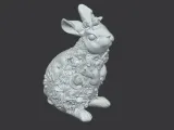 Rabbit with flowers | Hase mit Blumen-2