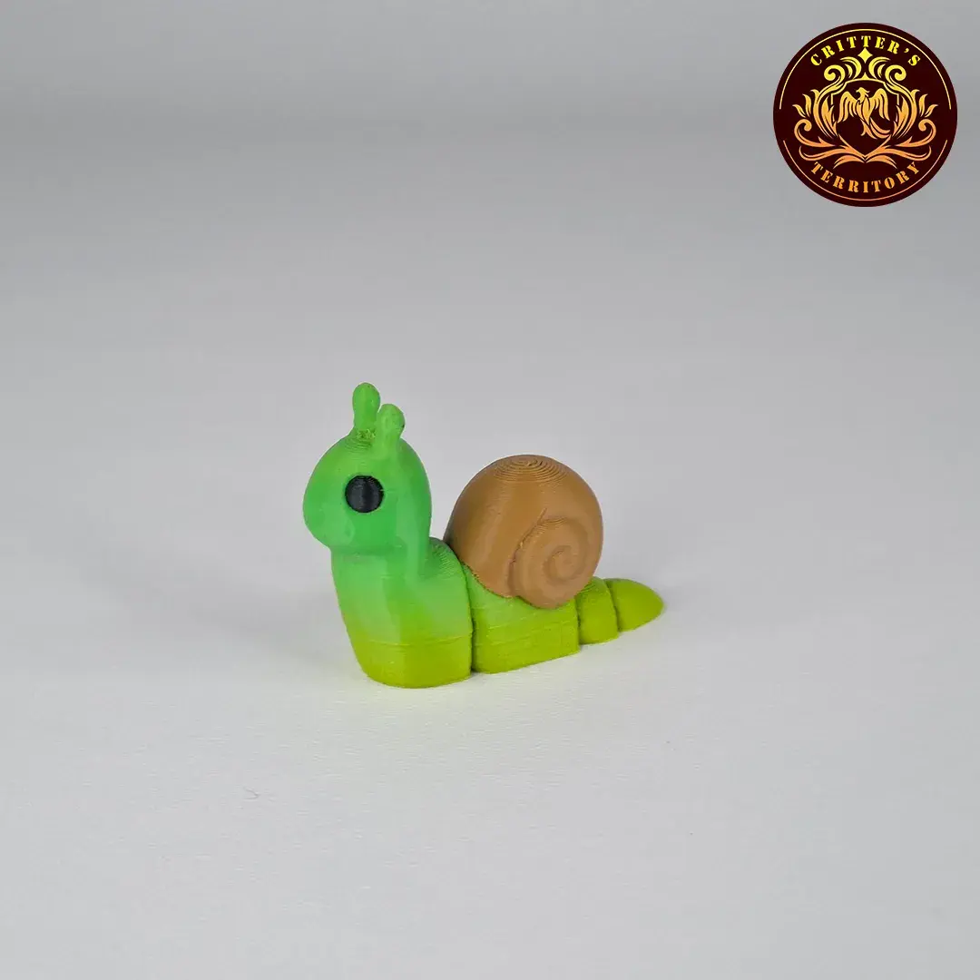 Other STL Download - Flexi Mini Snail | No support | Print in Place ...