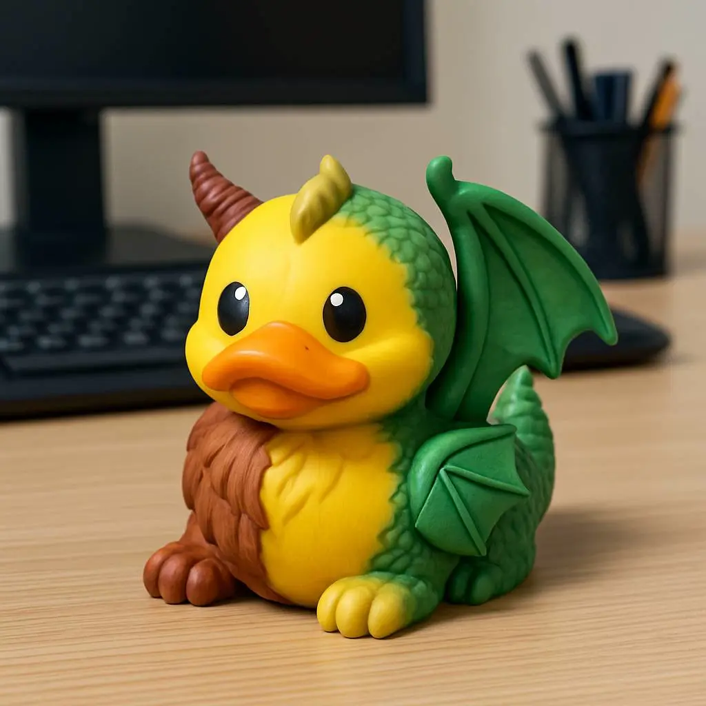 Rubber Duck - Chimera statue - 3D print
