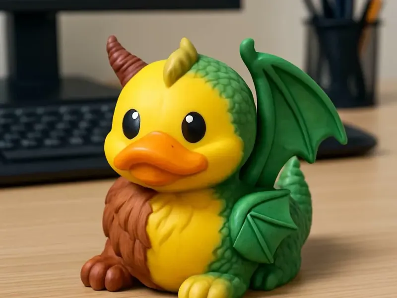 Rubber Duck - Chimera statue - 3D print