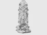 White wolf sculpture-4