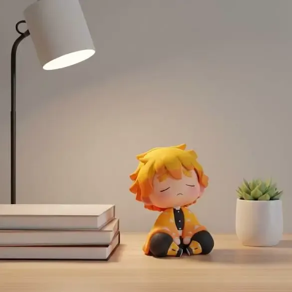 Cute Zenitsu Agatsuma - Chibi Style 3D Printable Model