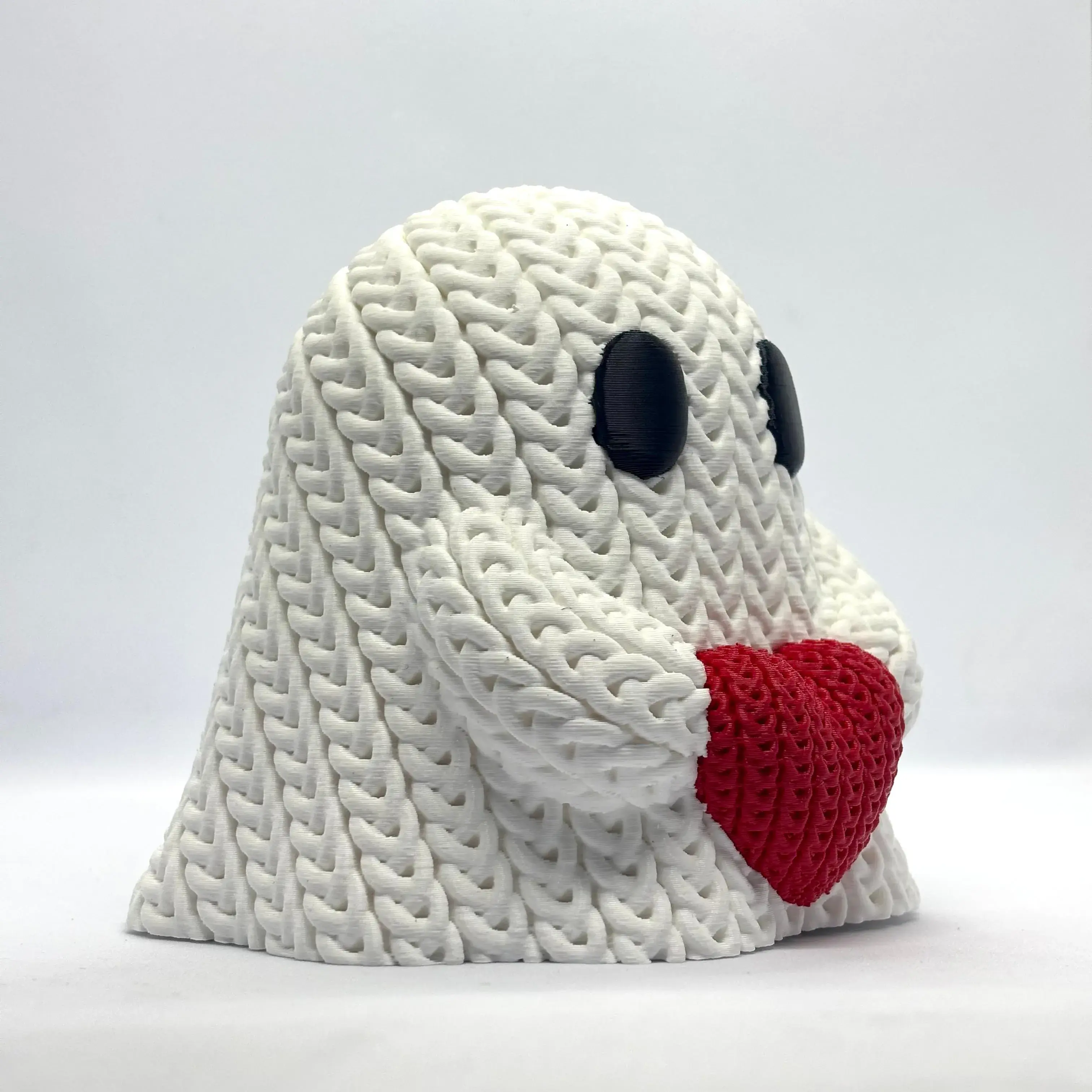 Knitted Valentine Ghost