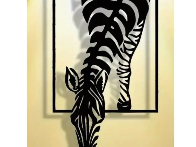 Zebra wall art