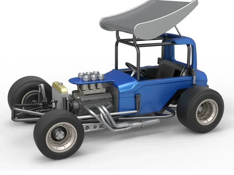 Vintage Winged Supermodified stock car Version 2 Scale 1:25