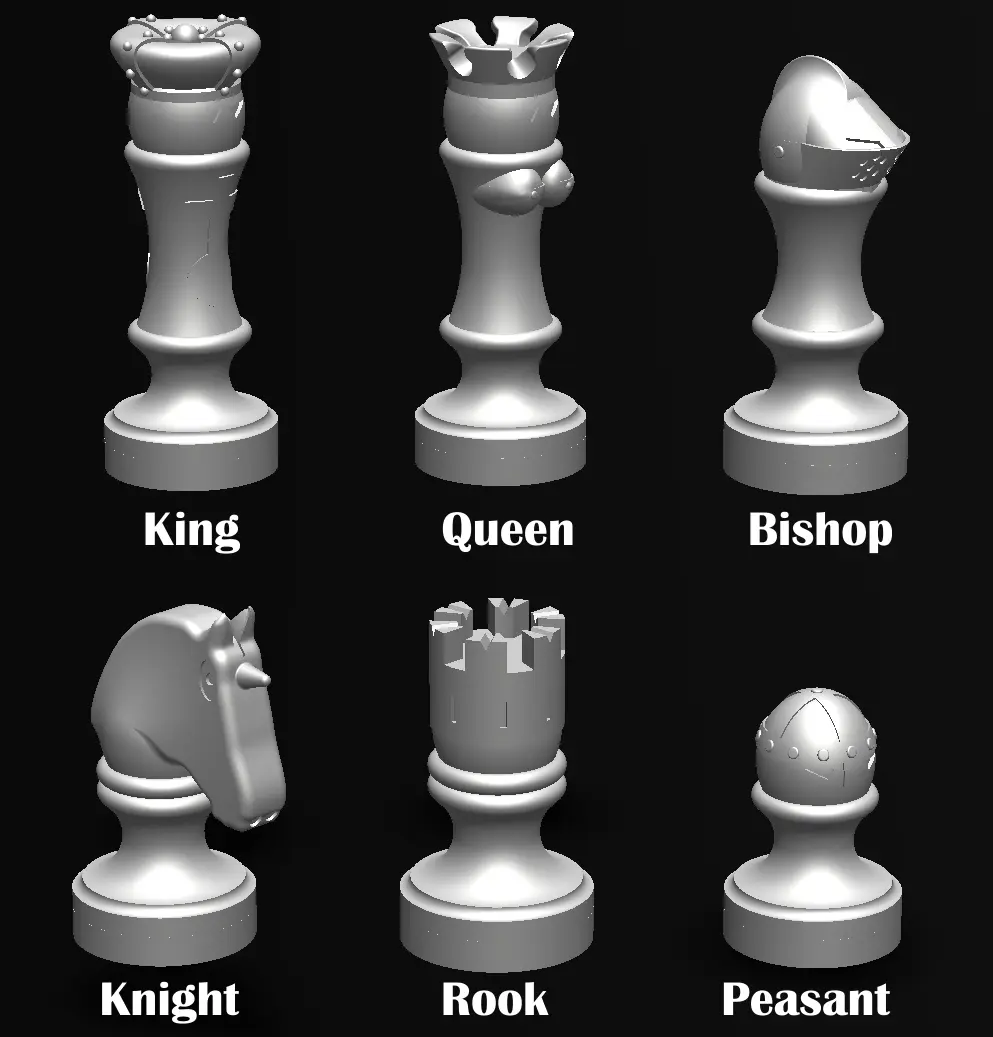 Chess Pieces (Bretons VS Vikings)