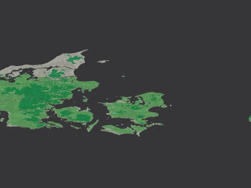 Regions of Denmark. 3D Map puzzle (5-piece)