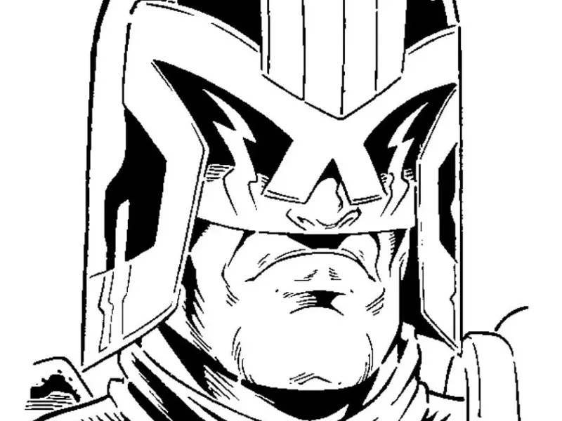 Judge Dredd stencil 2