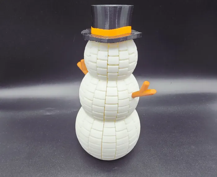 3D Printer Files | 3MF File | Flexi Snowman Fidget | Creality Cloud