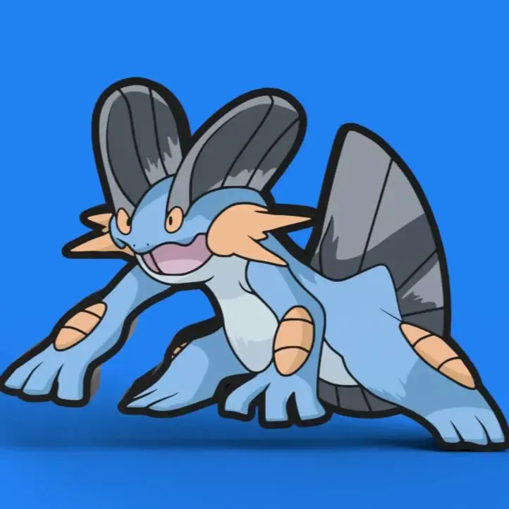 Caja de luz y arte de pared de Swampert