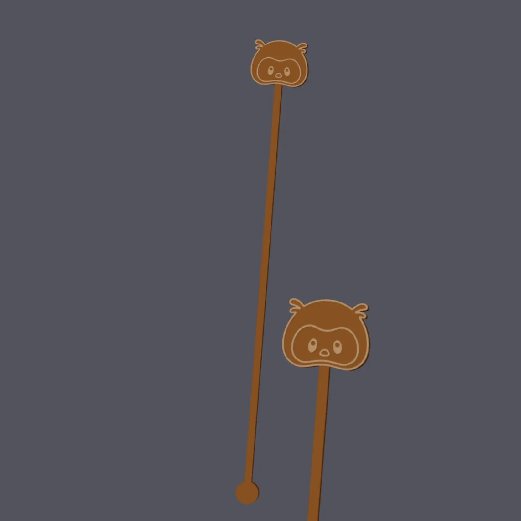 Owl Head - Farm Animals - Cocktailsticks v1