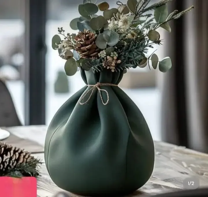 Bohem torba vazo / Bohemian bag vase