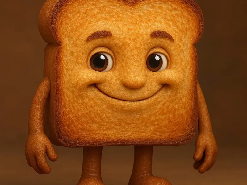 Happy Toasted Bread