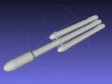Basic Space X Falcon Heavy Model-2