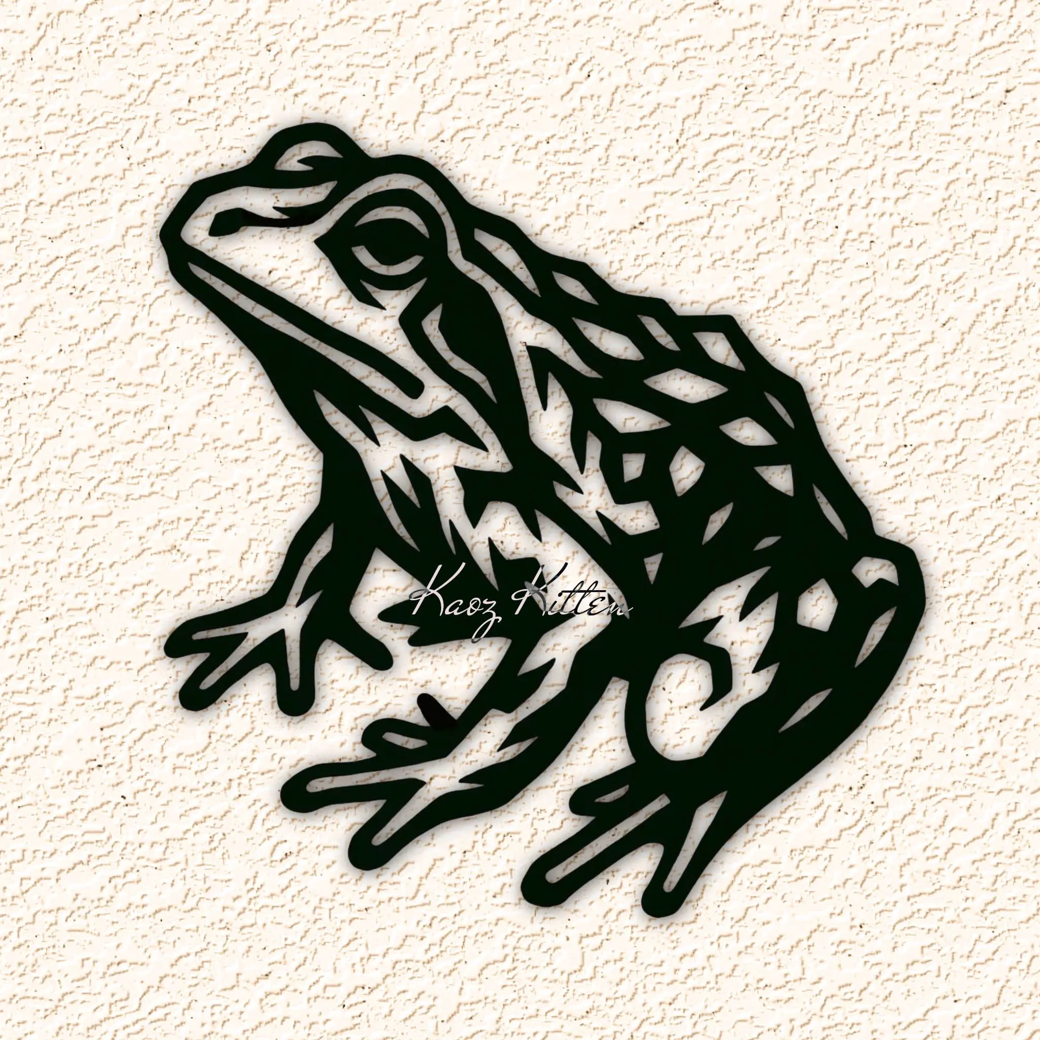 pond frog wall art home decor