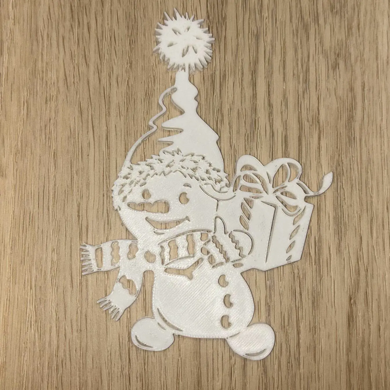 Snowman – Hangable Ornament / Wallart Decoration