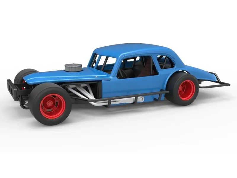 Vintage Asphalt Modified stock car V5 Scale 1:25