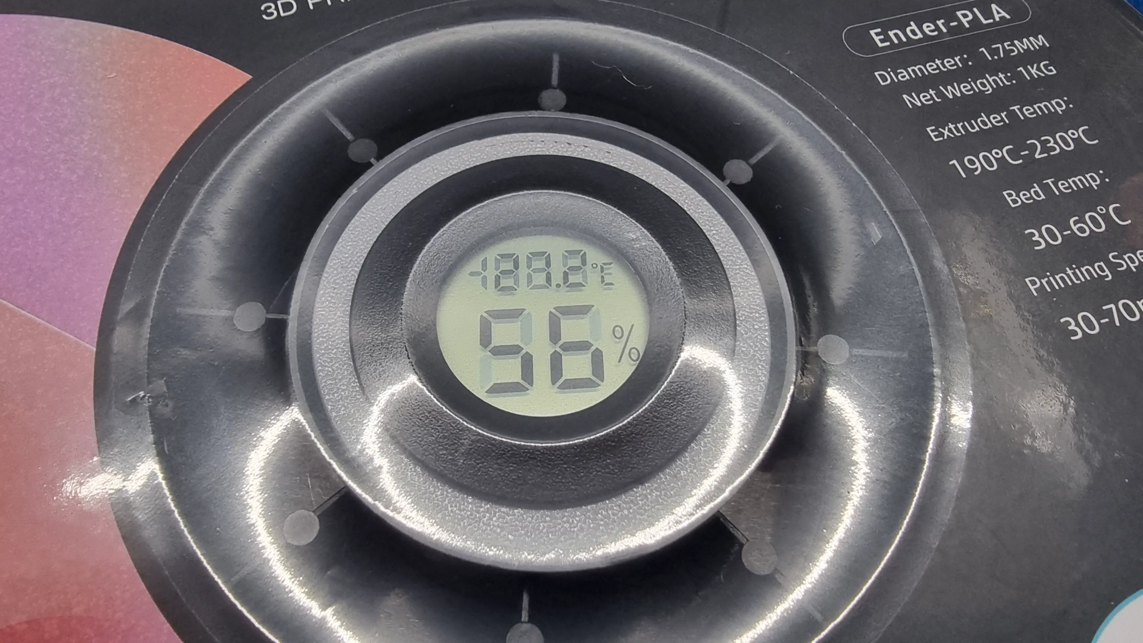 Recipiente de gel de sílice con sensor de temperatura y humedad