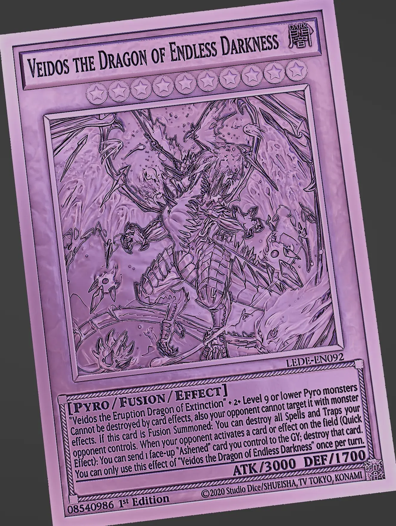 VEIDOS IL DRAGO DELLE TENEBRE INFINITE - YU-GI-OH!