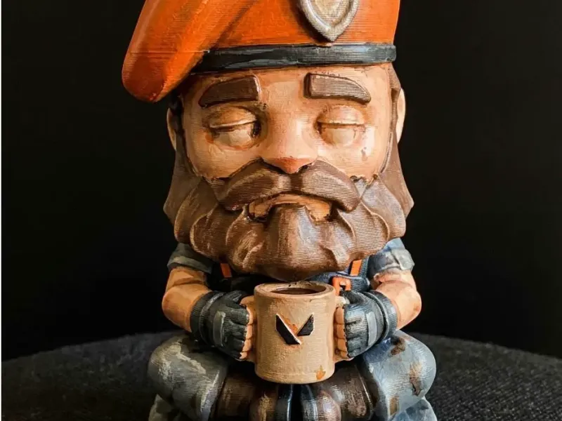 Brimstone Valorant Statue | Tactical Controller Figure