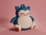 POKEMON SNORLAX GANCHILLO DE PUNTO - STL &amp; 3MF MULTICOLOR-1