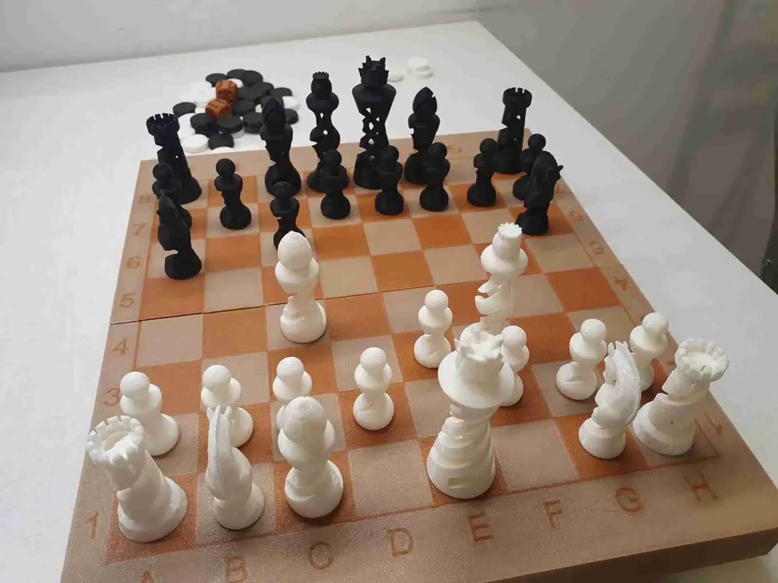 backgammon, checkers & chess board