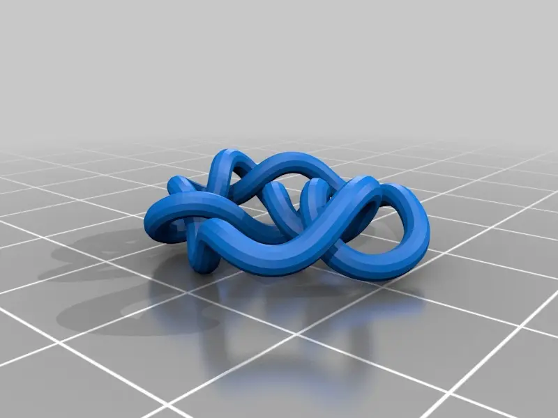 3d Printer Rope 3D Printer Files | 3MF File | Minimum Rope Length Conformation of Knot ...