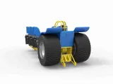 Pulling tractor with 6 engines V8 Version 1 Scale 1:25-7