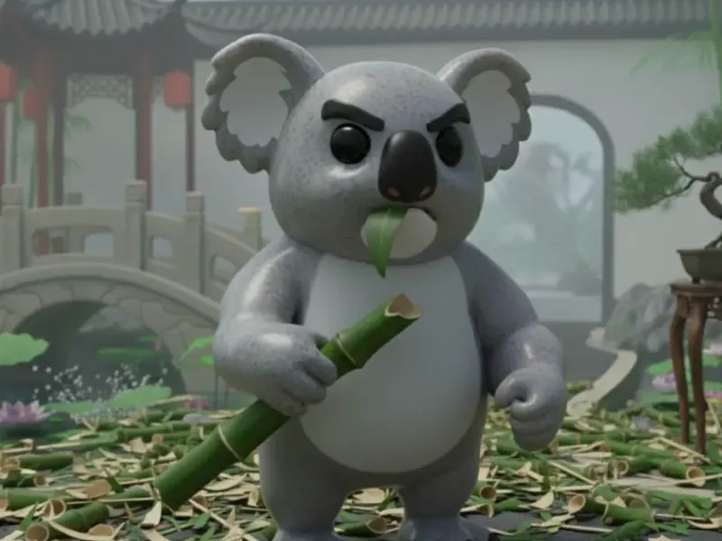 Koala Crazy Animals by Rlax3D Mini Figure.