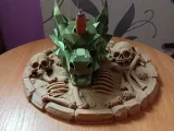 🐉 BackFlow Dragon Head Incense Burner with Skeleton Base💀-9
