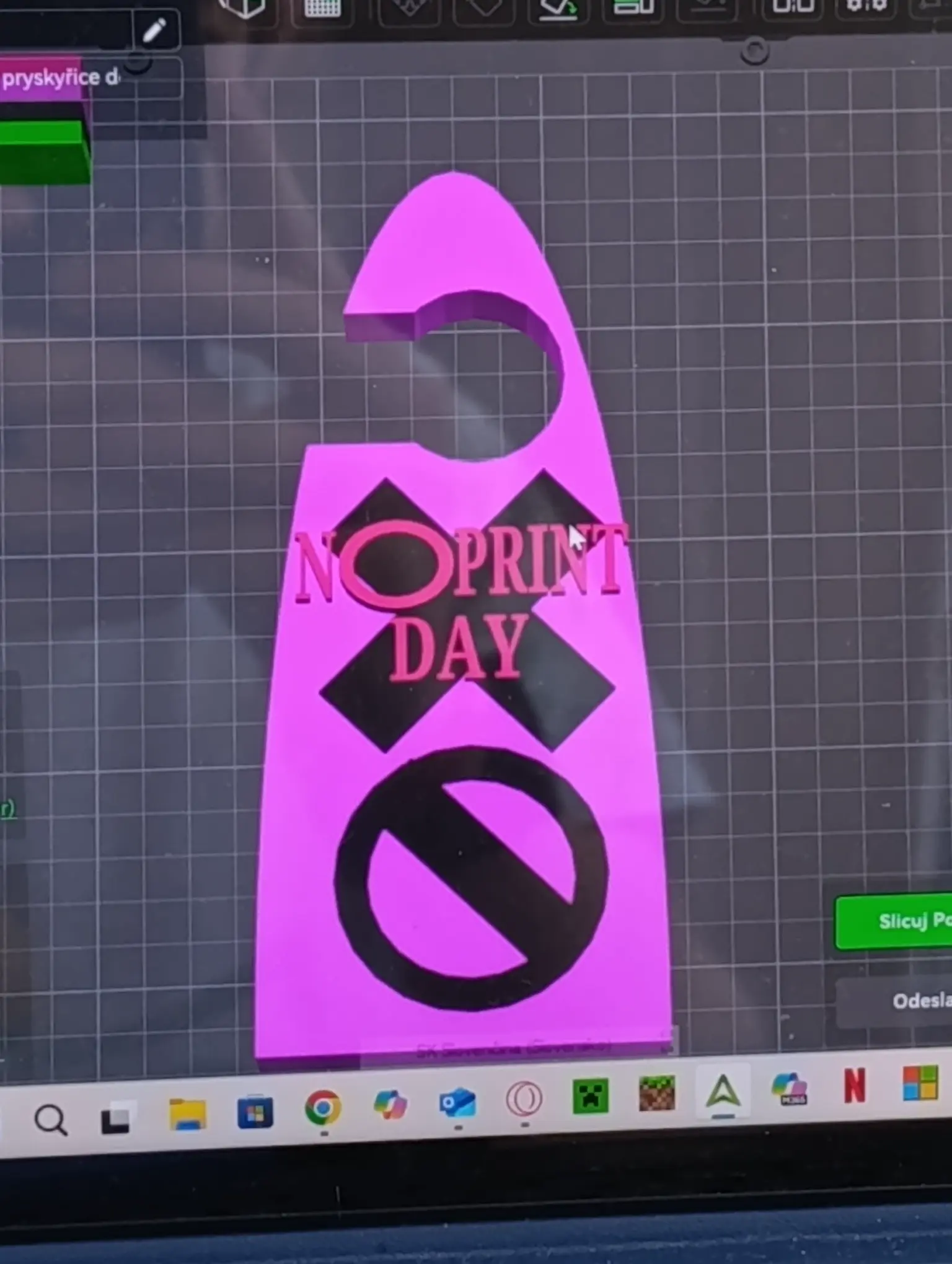 door sign no print day
