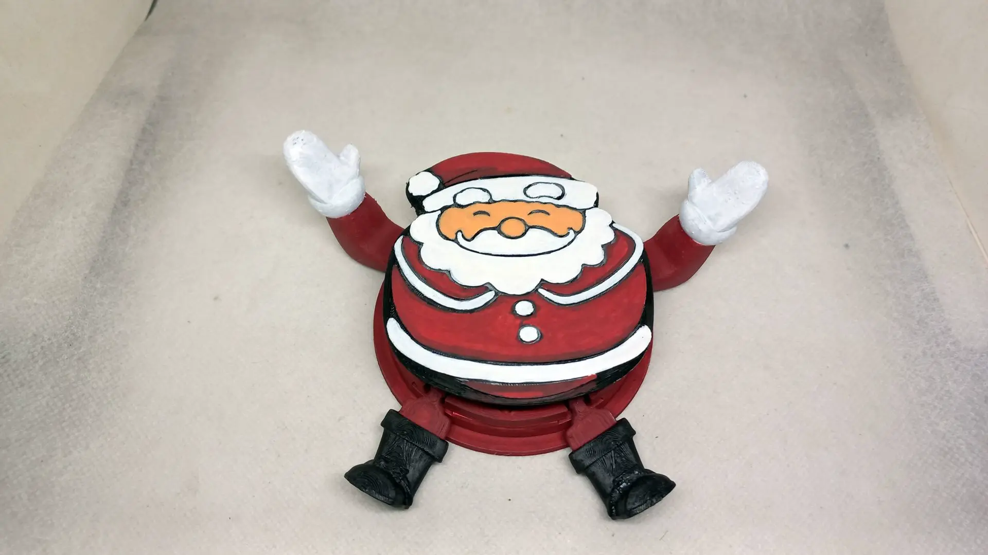 santa claus articulated cup holder (No Supports needed)