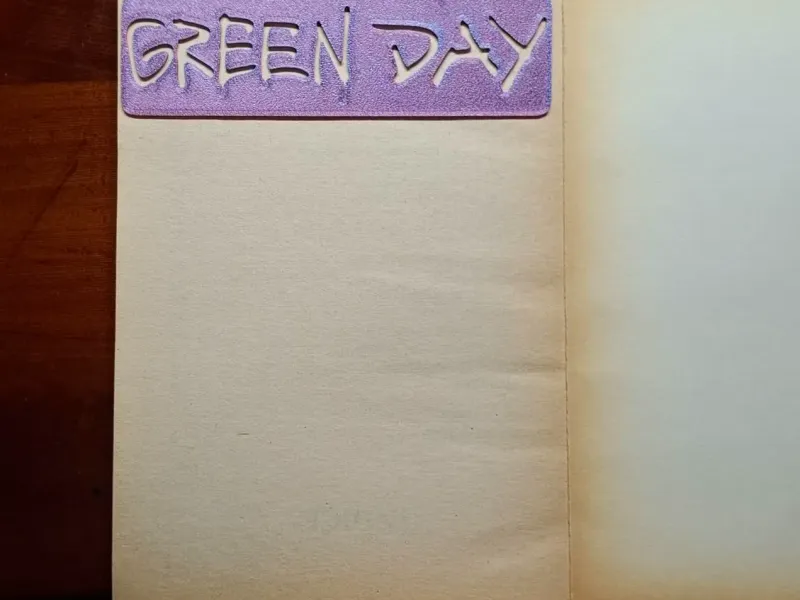 GREEN DAY BOOKMARK