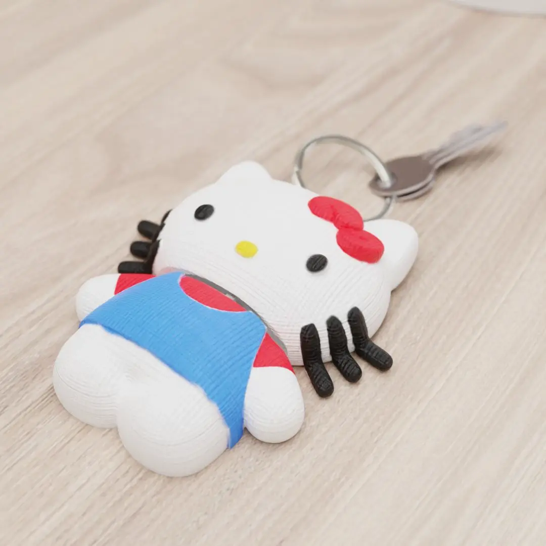 HELLO KITTY, A CUTE ARTICULATED KEYCHAIN