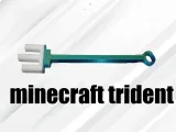 Minecraft trident keychain-7