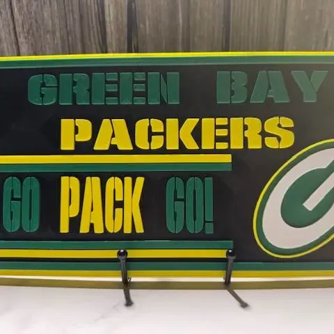 Green Bay Packers 3D Wall Sign – Multi-Color