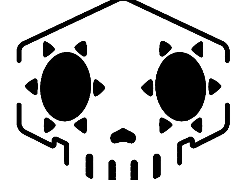 Sombra Skull stencil