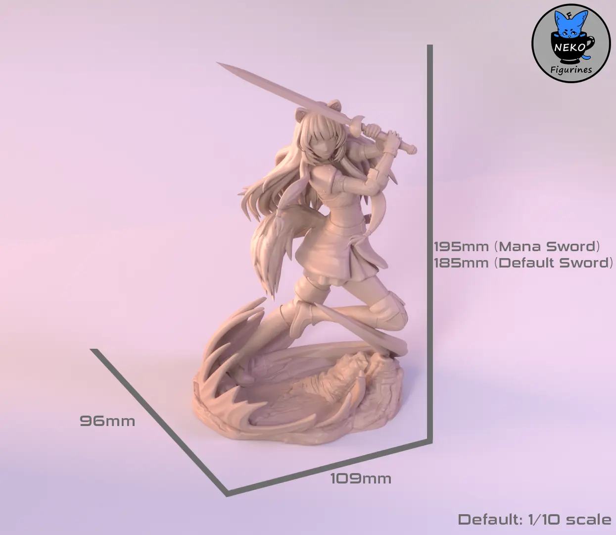 Raphtalia - Shield Hero Anime Figurine for 3D Printing