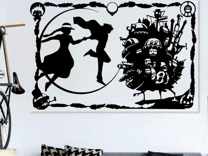 Howl's Moving Castle 2d wall art
