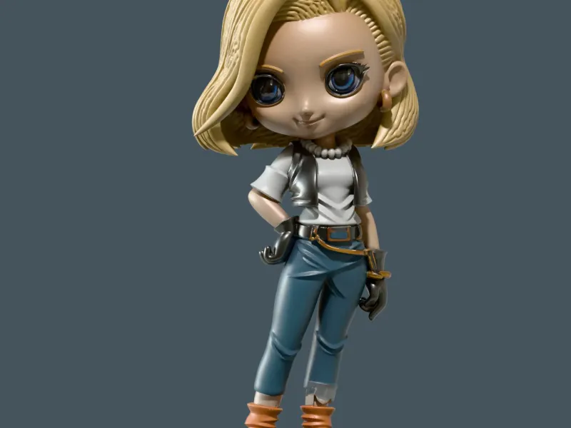 Arte de fã da Android 18 Dragon Ball Z
