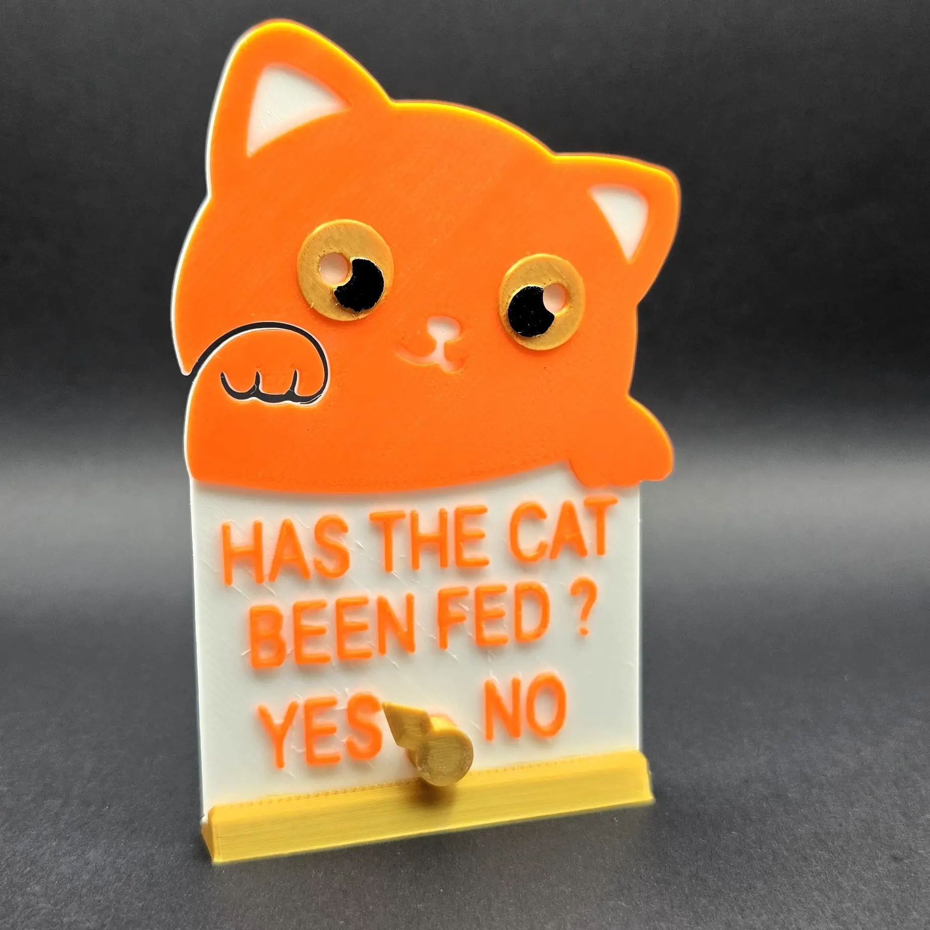 PET CAT FEEDING SIGN